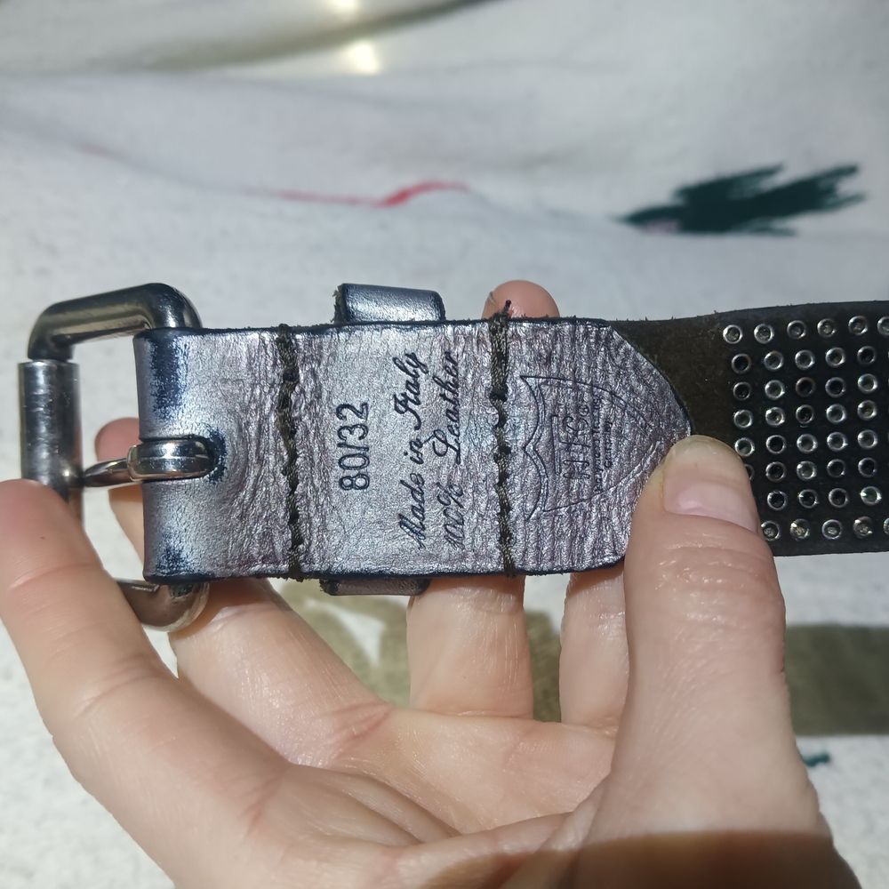 Hollywood Trading Co Studded Leather Belt